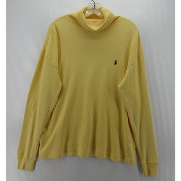 VINTAGE Ralph Lauren Shirt XL Turtleneck Base Layer Pony Logo T 90s * - Picture 1 of 12